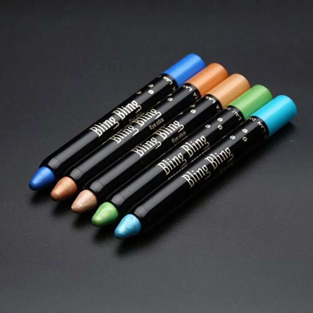 Stick 15 Colors Eye Shadow Pen Eyes Makeup Tools Glitter Shimmer Pearlescent Eyeshadow Pencil Highlight Pen Eyeliner Pen