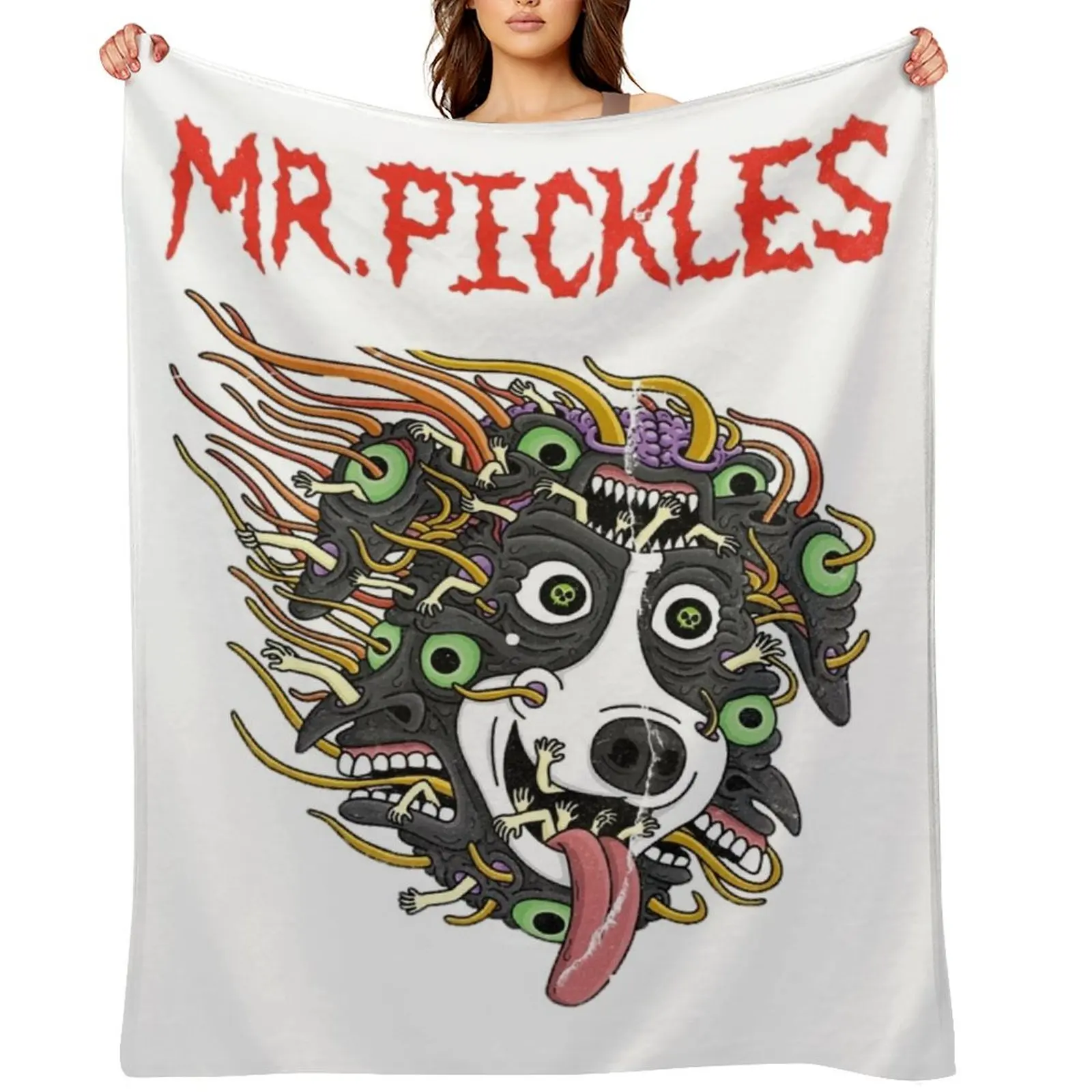 

Mr. Pickles Classic Thrash-tacular Classic Throw Blanket Plaid anime Decorative Throw Retros Blankets