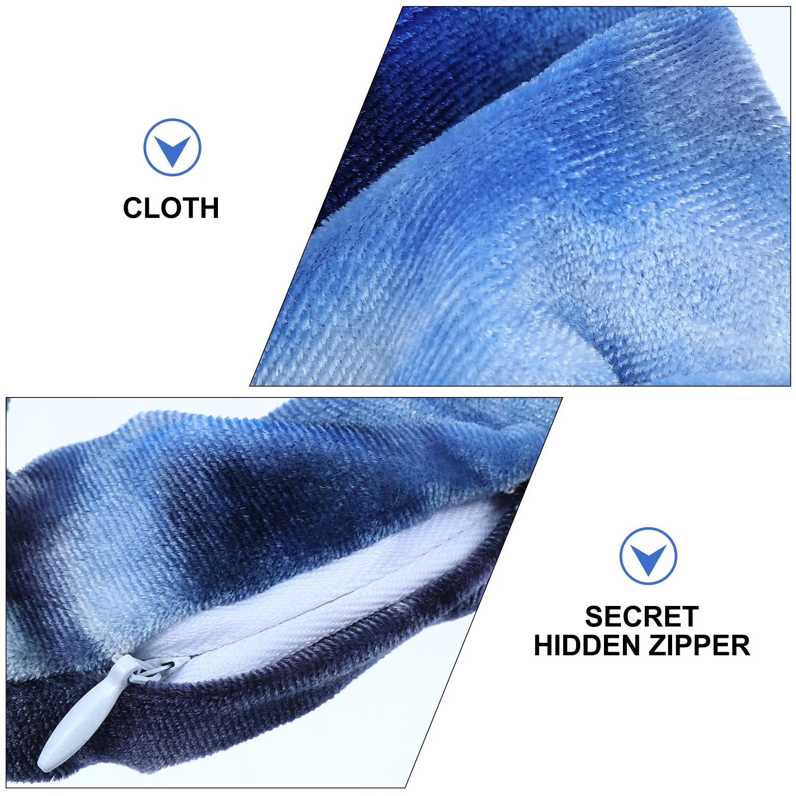 

9Pcs Bright Colors Hair Scrunchies with Hidden Zipper Pocket Storage Elastic Ties Pocket Hair Tie Ponytail Holder