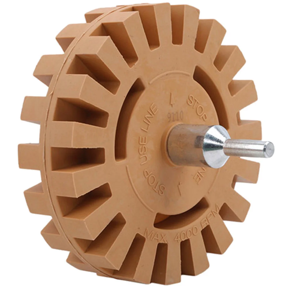 Ruota di gomma Dispositivo di rimozione decalcomania in gomma da 4 pollici Dispositivo di rimozione adesivo efficiente per adesivi in vinile per auto Forniture per dettagli auto