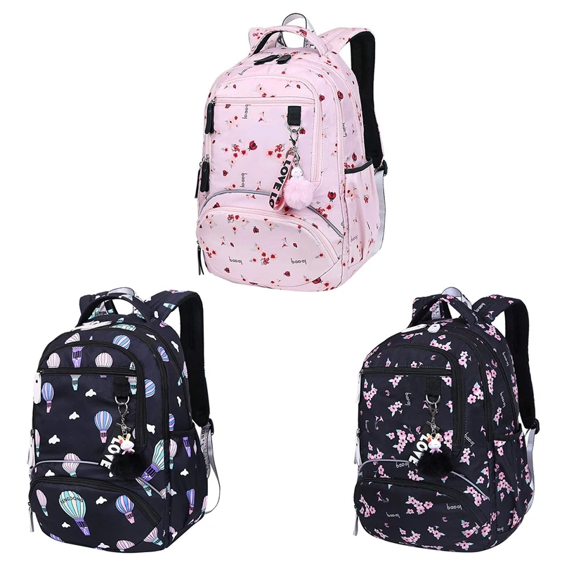 

Large School Bag Cute Student School Backpack Printed Waterproof Backpack Primary School Book Bags For Teenage Girls Kids