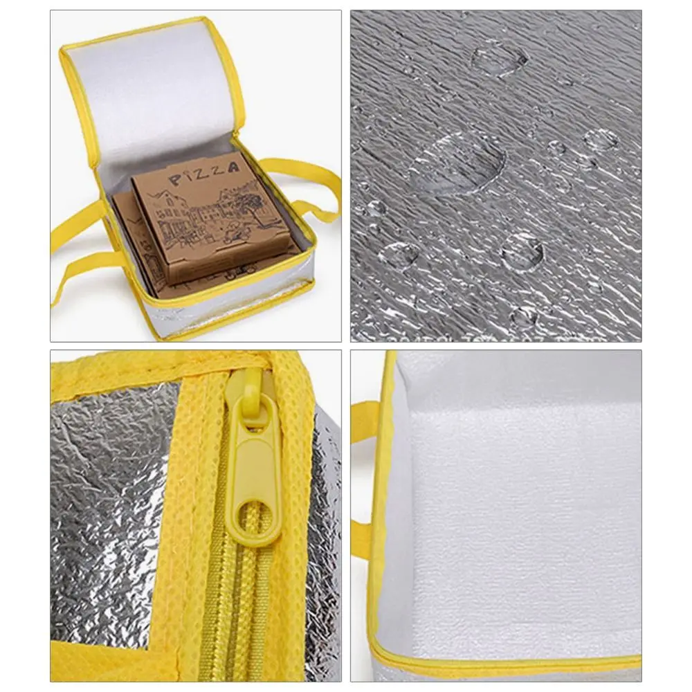 Portable Food Thermal Drink Storage Ice Pack Cooler Bag Pizza Delivery Bag Insulation Bag