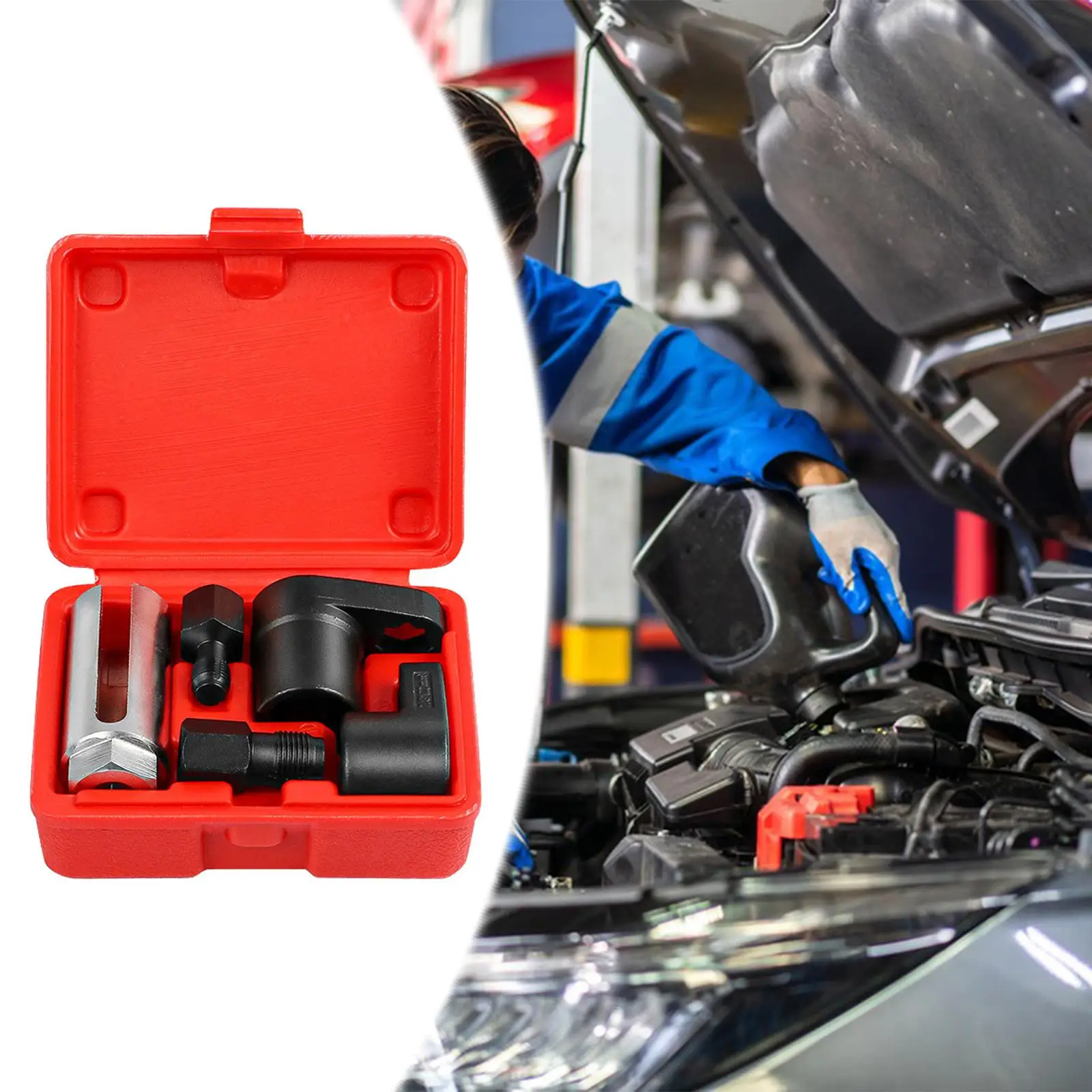 

Oxygens Sensor Socket Professional Installation Tool 1/2" and 3/8" Drive Removal Socket Car Oxygen Sensor Socket for Car