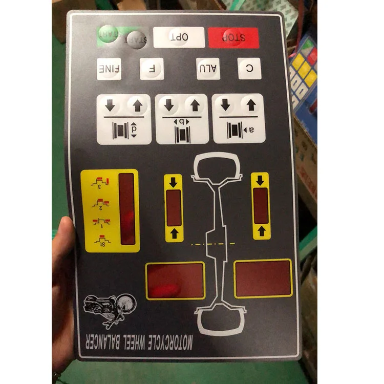 Motorcycle Balancing Machine Circuit Board and Keyboard Plate Model 302M