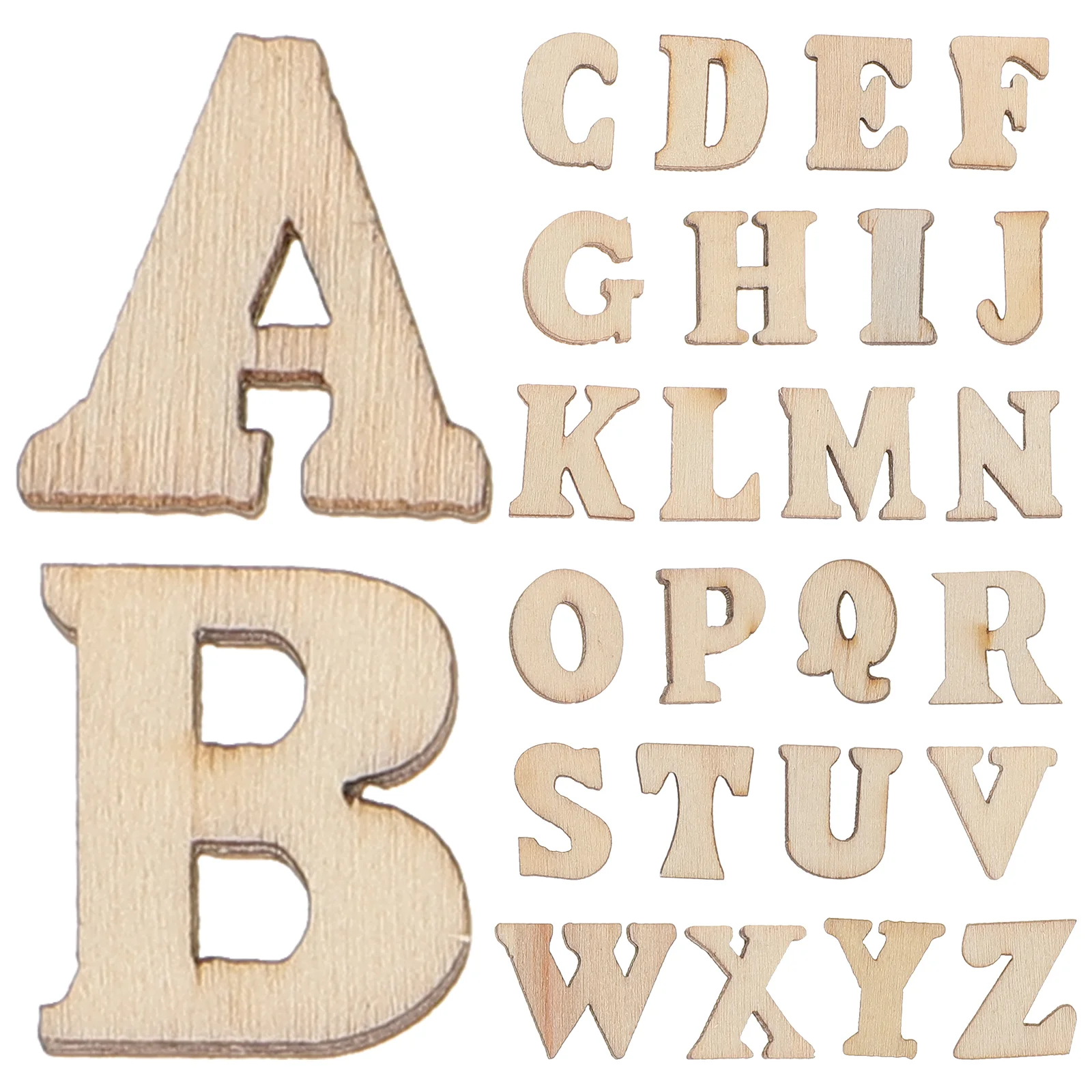 Decorative Letters for Crafts Kids Wooden Embellishments Small Miniature Toddler