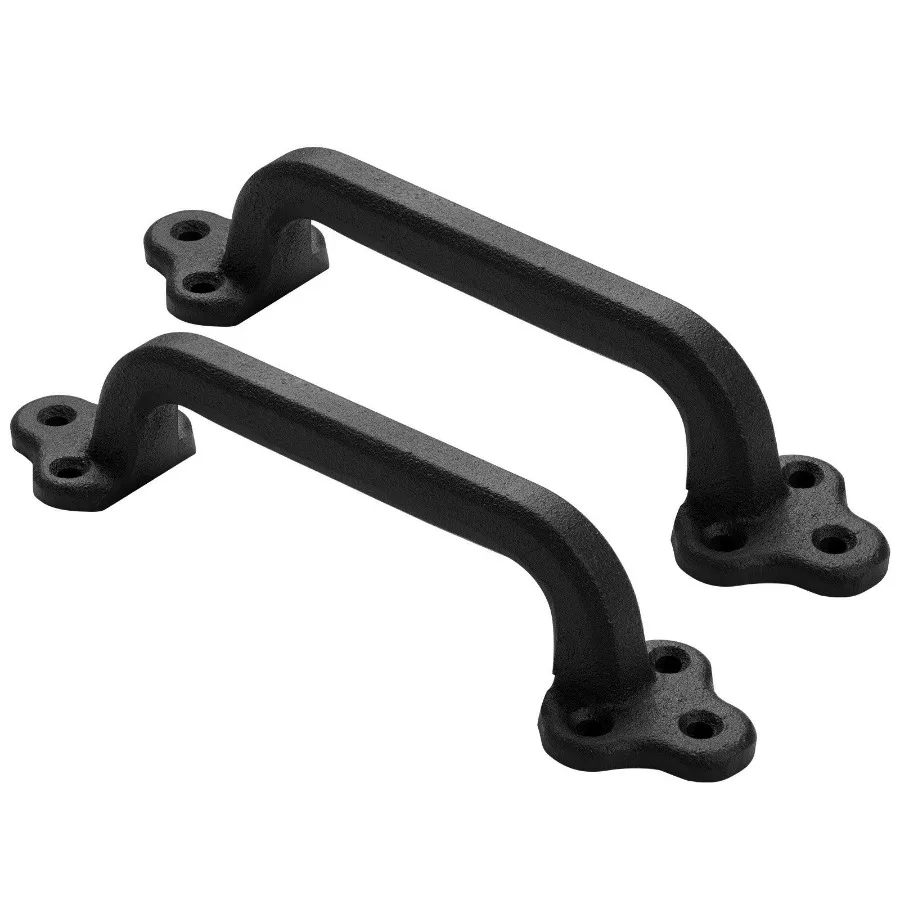 

2 шт. дверные ручки для садовых ворот в деревенском стиле, сверхмощные ручки для садовых ворот из углеродистой стали