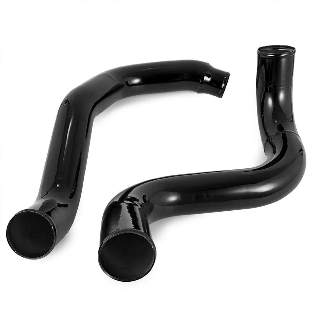 Kit Pipa & Boot Intercooler untuk 2003-2007 Ford 6.0L Powerstroke Diesel Hitam untuk 04-07 Ford F-450 SUPER DUTY 6.0L 363ci OHV V8