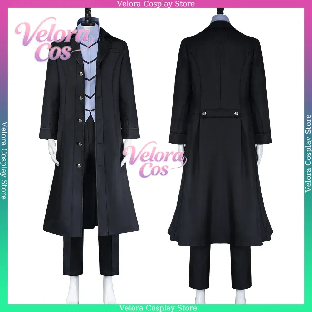 Anime Game Persona Amamiya Ren Cosplay Costume Black Long Trench Coat Uniform Wig Adult Man Halloween Christmas Suit Convention