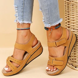 Summer Women Sandals Shoes Elegant Women's Sandals Plus Size Sandals Woman Wedge Shoes Woman Party Women Sandal Female Footwear