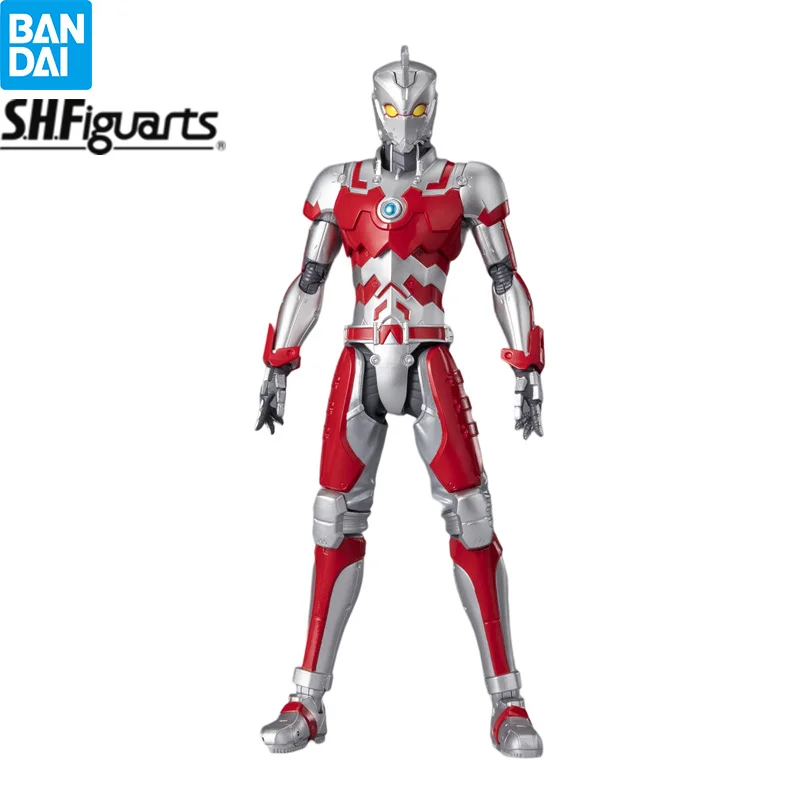 Original Bandai S.H.Figuarts Ultraman Suit Ace The Animation SHF Action Figure Anime Model Collectible Toys Gift