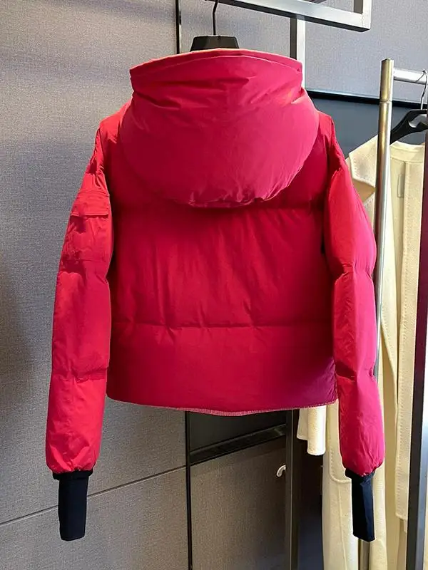 여성 겨울 Thiened down Jaet 지퍼 후드 컬러 방풍 겉옷 한국 슬레 통근 Faion White Du down