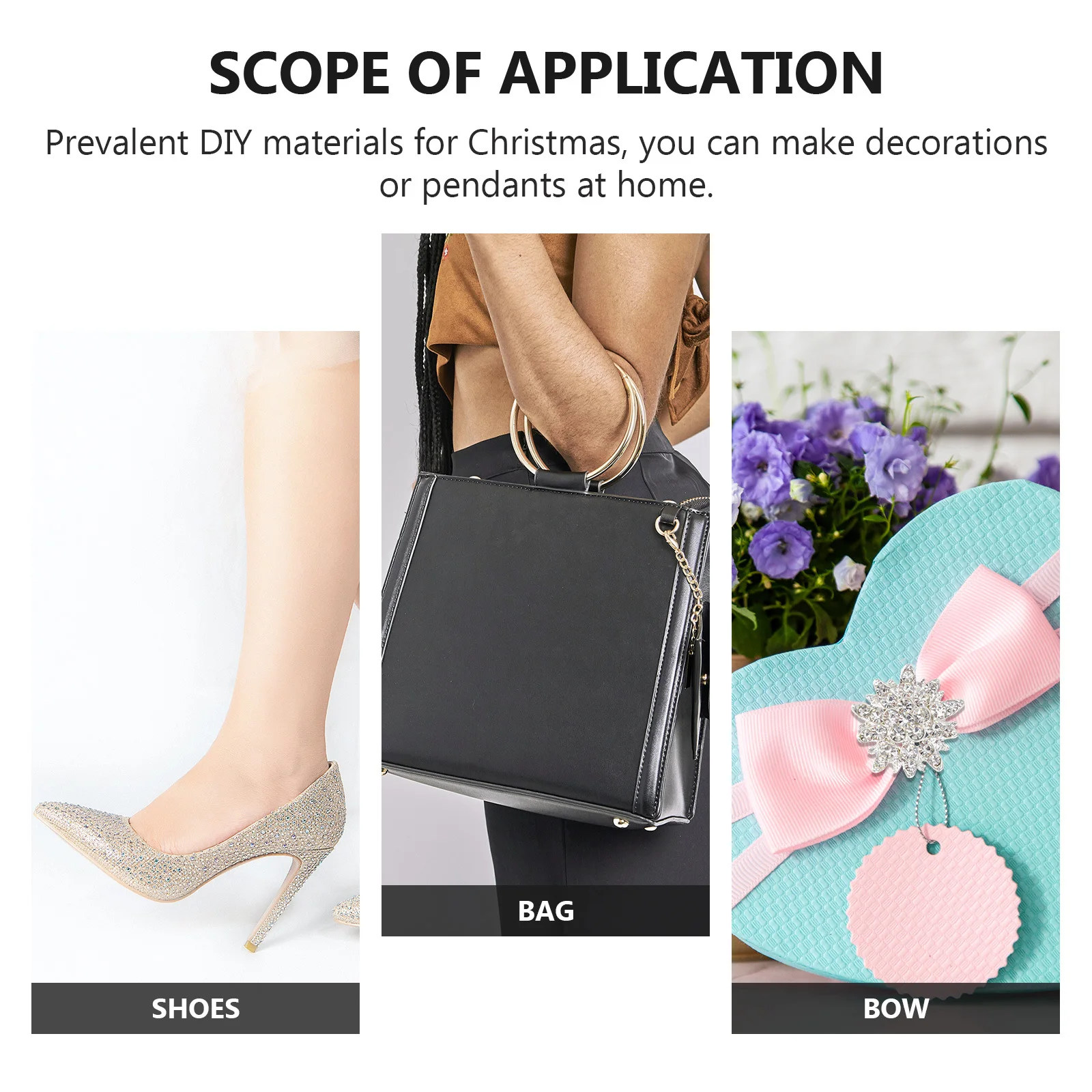 

24pcs Snowflake Hair Clips Christmas Bows Decor Jewelry Making Accessory Pendant Xmas Fake Generic