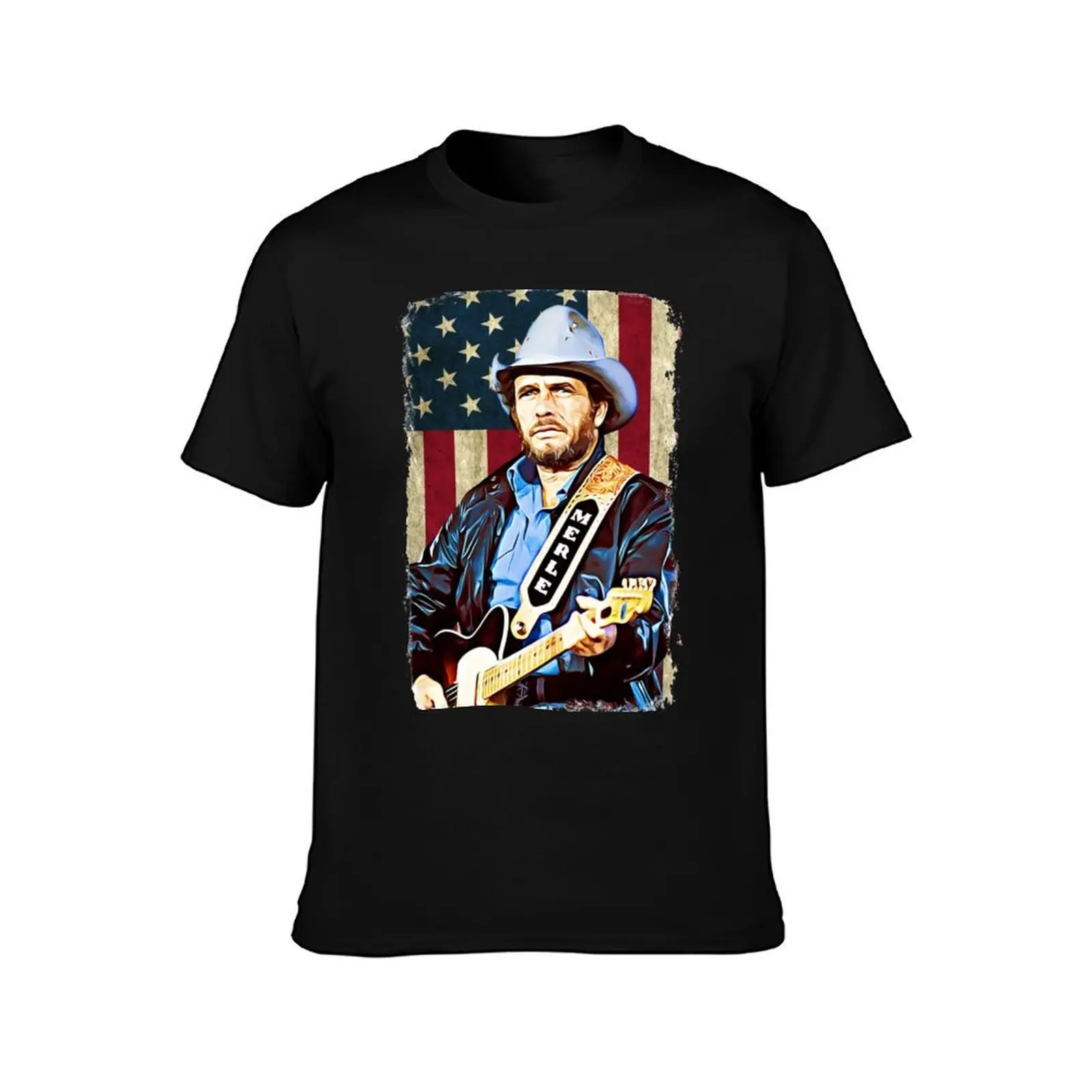 Merle Haggard singer T-Shirt Construction Work Tee Shirt T-Shirt