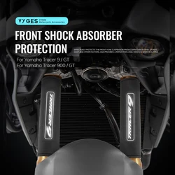 Motorcycle Front Fork Protection Cover Shock Absorber Dust Protector Stretch Fabrics Sleeve For Yamaha Tracer 9 900 GT Tracer9