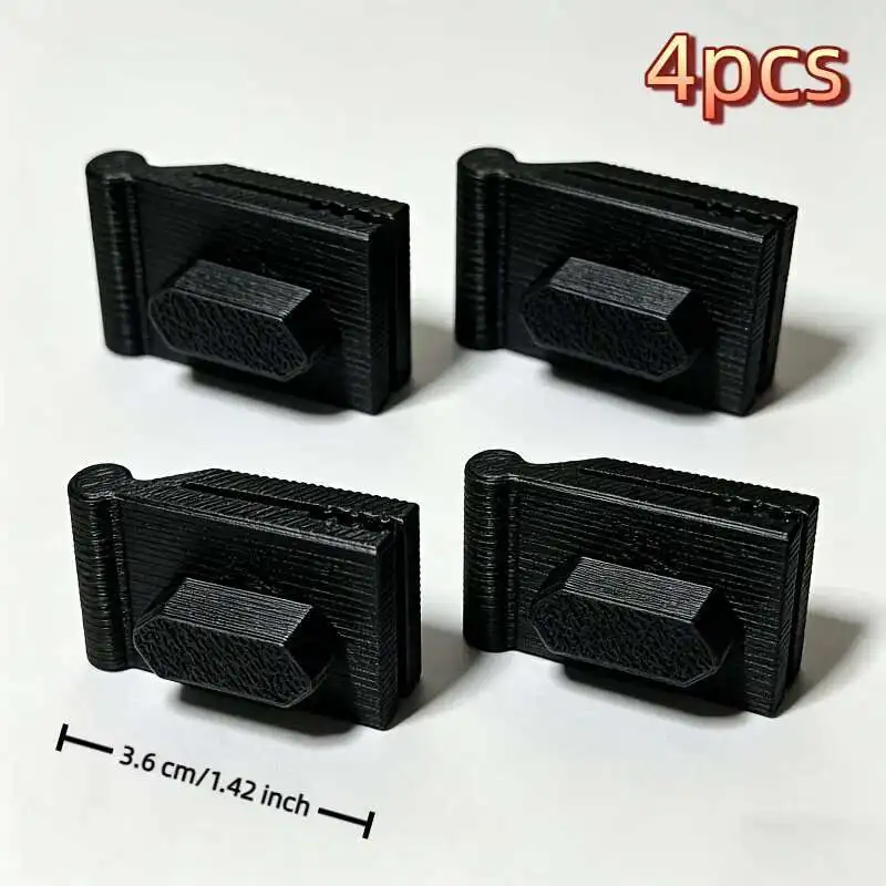 4PCS Awning Fabric Clips For Keder Track RV Awning Secure Holding Clamp Accessory For Camper Travel Trailer