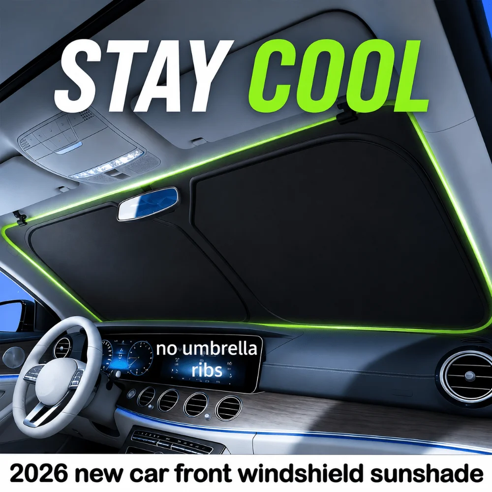 Thick And Durable Car Sunshade Front Gear, Multi-Layer Sunshade And Insulation Structure, Quick Cooling of The Cabin to Enhance