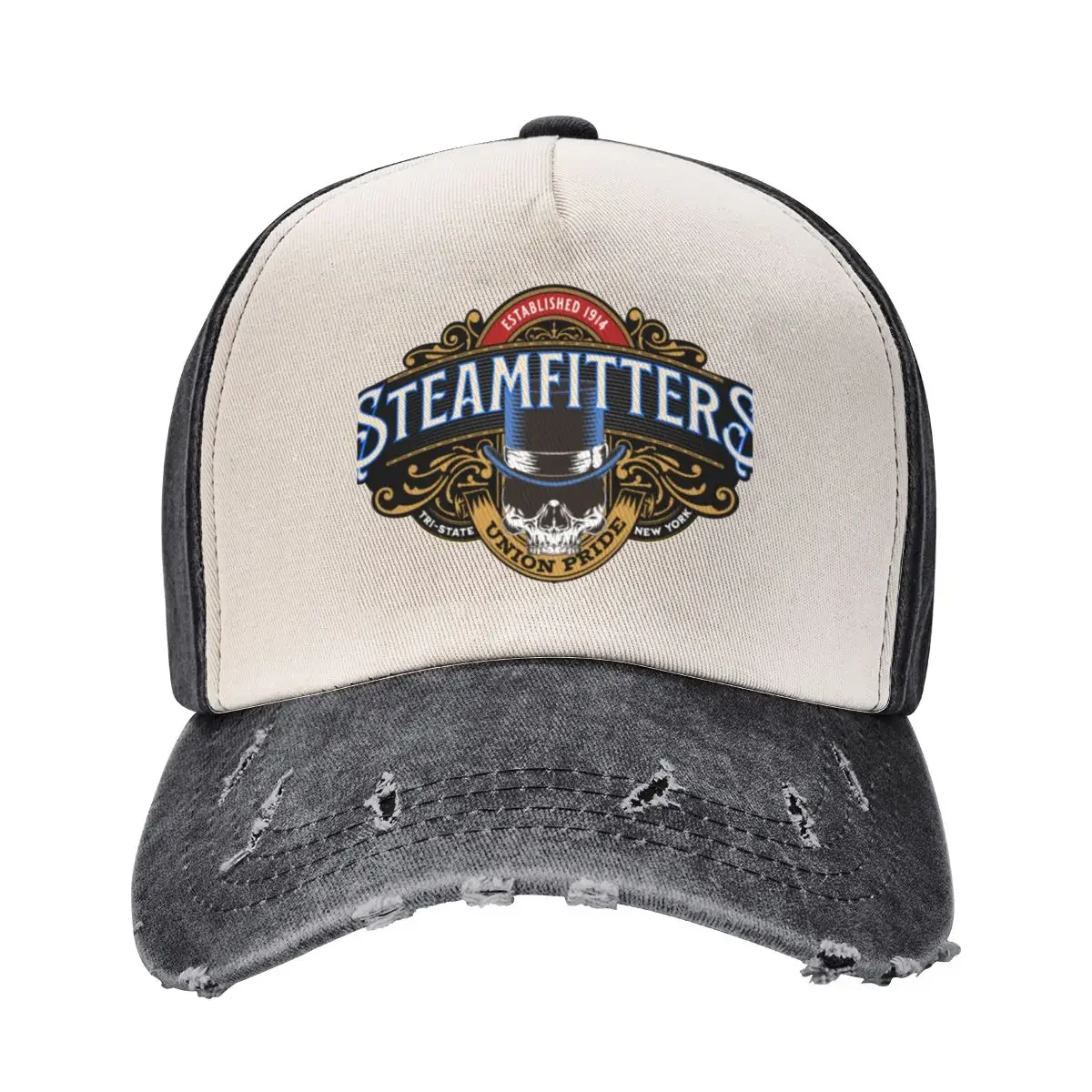 Retro Steamfitter Pipefitter 638 Steamfitters Baseball Cap Designer Hat Vintage tea Hat beach hat Men's Hats Women's