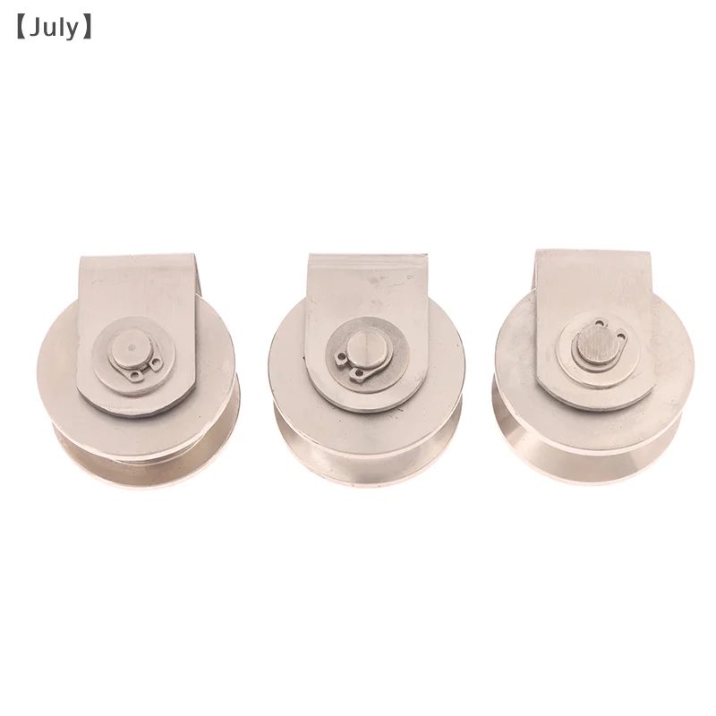 Polia para porta de chuveiro em formato de u/v/h, polia de roda de porta deslizante de aço inoxidável 201 com rolamento, acessórios para móveis, 1 peça