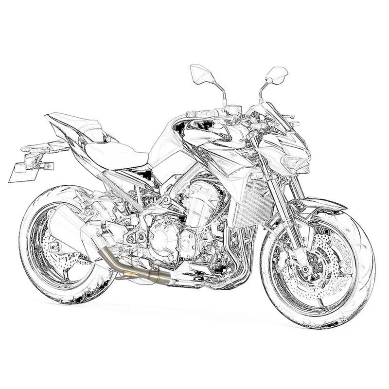 

Motorcycle Modification For Kawasaki Z 900 Motorcycle Back Pressure Drum Exhaust Pipe
