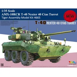 Tiger Model 4665 1/35 Scale AMX-10RCR T-40 Nexter 40 Ctas Turret Military Plastic Assembly Model Kits