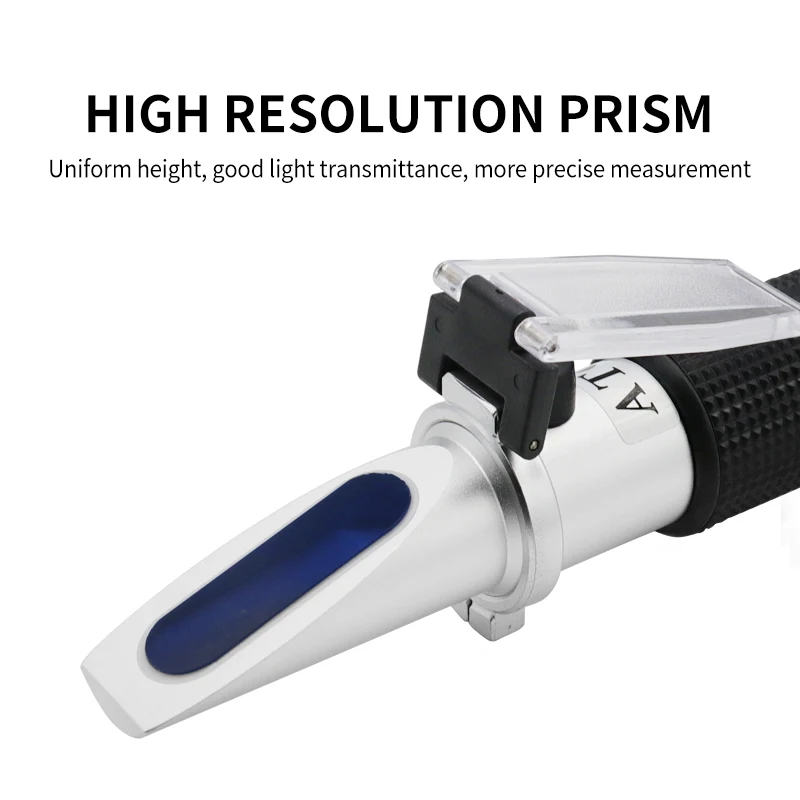 Imagem -03 - Hand Held Alcohol Refractometer Atc Spirits Tester Alcohol Meter Liquor Wine Content Tester com Retail Box 80