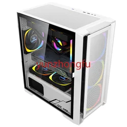 Home wide tempered glass computer case desktop esports game console box Micro-ATX