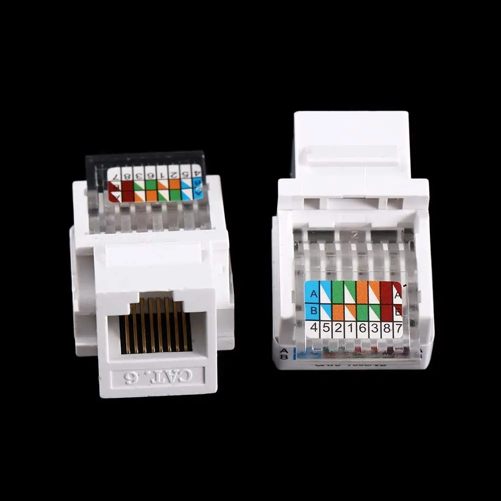 Сетевая вилка C26 AMP Ethernet-адаптер Сетевой адаптер без инструментов Сетевой модуль Сетевой разъем CAT6 Разъем RJ45