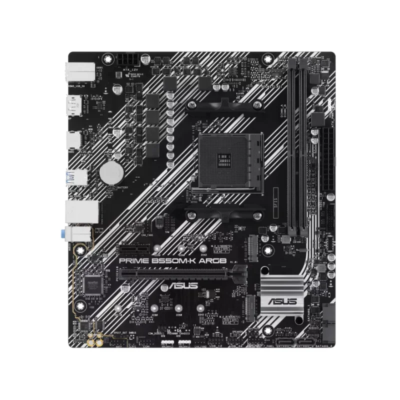 New PRIME B550M-K ARGB Mainboard 64GB DDR4 4K AMD B550 m-ATX Socket AM4 for 5800X3D 5700X3D 5700X 4000G 3300X Processors