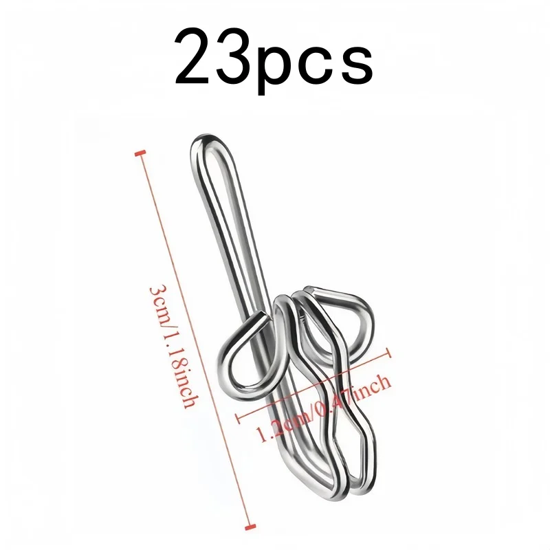 Pack of 23 Butterfly Curtain Hooks, Easy Installation, Sturdy and Decorative, for Curtains, Drapes and Shower Curtains