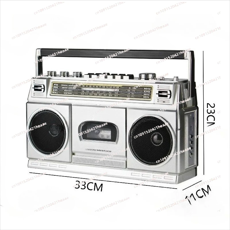 Suitable for Tape Recorder Dual Speaker Desktop  Multiband Recorder Radio FM