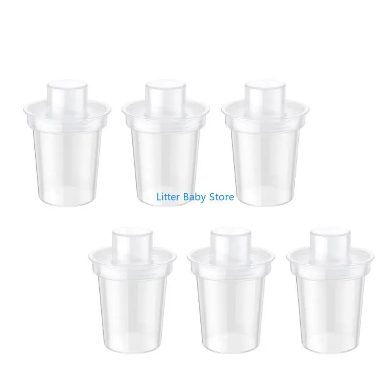 

N80C Set of 6pcs Baby Formula Storage Container 80ml Capacity Clear Infant Milk Powder Storage Case Essential Cereal Boxes