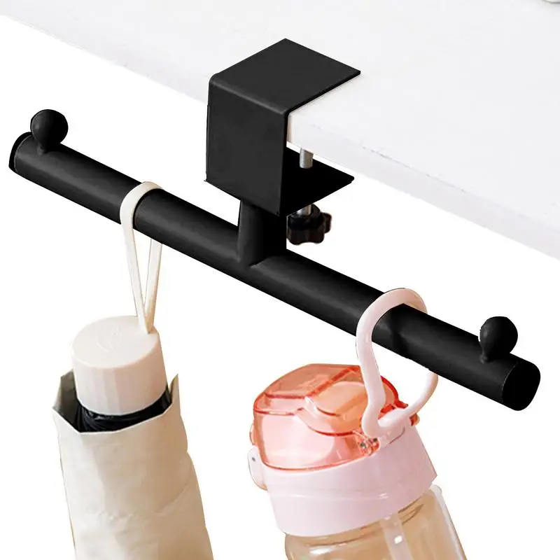 Gancho para soporte de bolso de escritorio, gancho de montaje de escritorio sin perforación para auriculares, colgador de mesa, gancho con abrazadera debajo del escritorio, colgador para auriculares