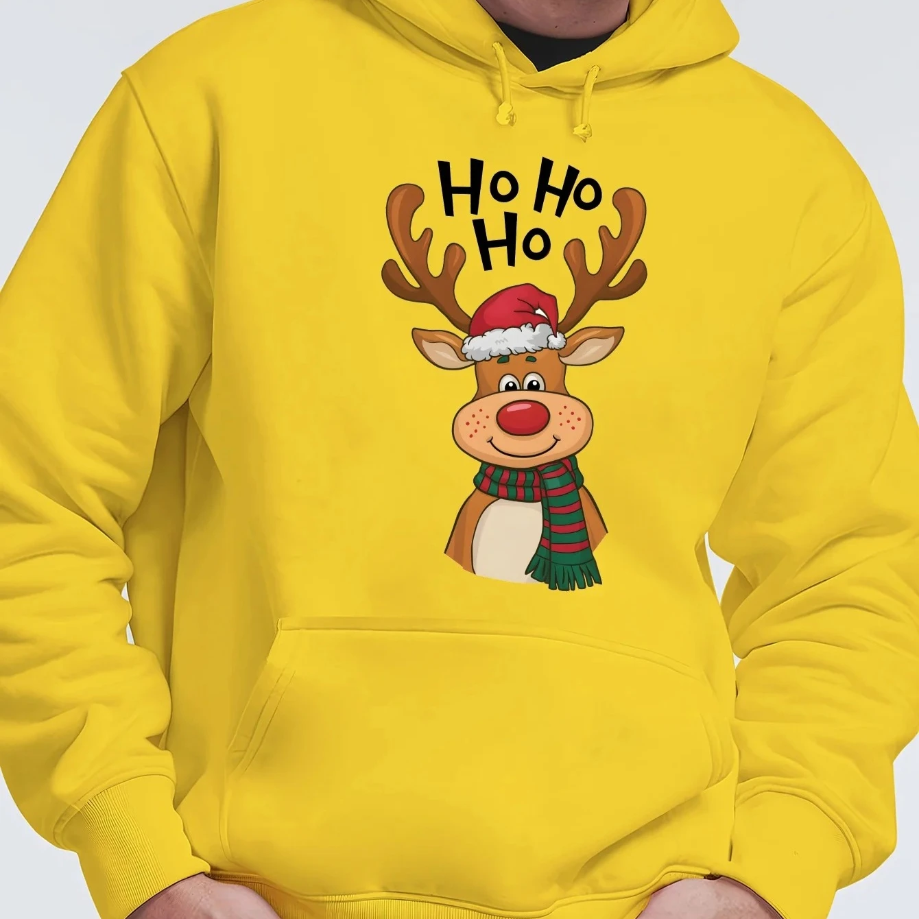 New Women's Christmas Deer Hat Sweater Casual Sport Shirt Letter Pattern Formal Fit Winter Festival Hoodie Warm Winter Soft Top