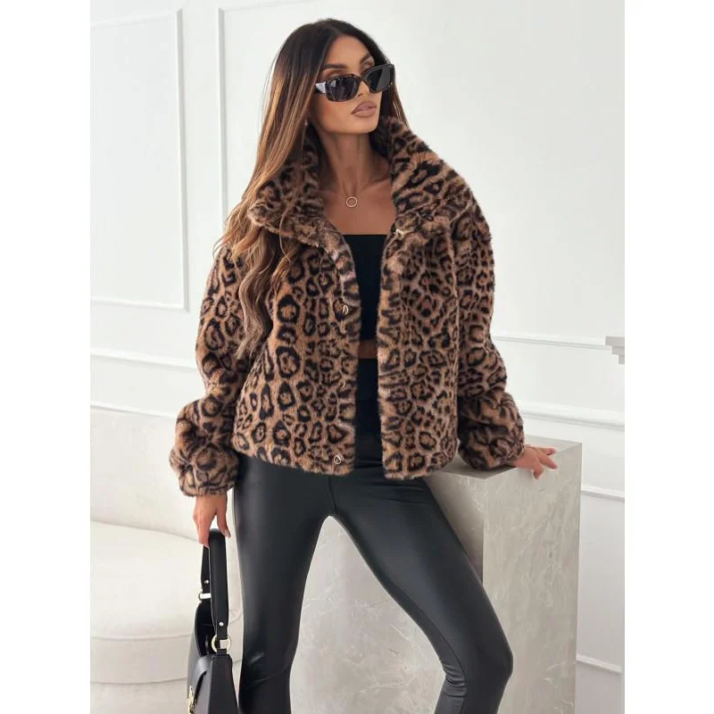 

2024Winter New Women's Short Coat European and American Solid Color Collar Tweed Coat Women