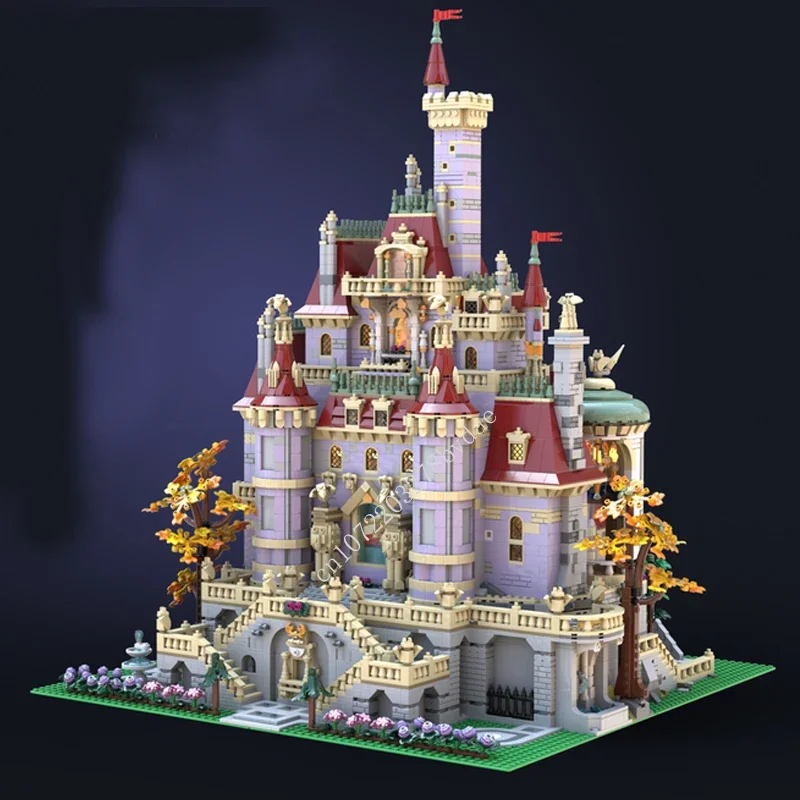 

Набор для сборки модели Замка Красавицы и Чудовища (9469 деталей), креативная архитектурная модель, конструктор для самостоятельной сборки, игрушка для детей.