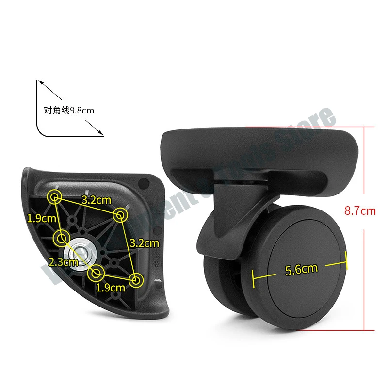 For W419# Universal Replacement Casters, Repair Spare Wheels Fit for American Tourister Trolley Travel Luggage Suitcases
