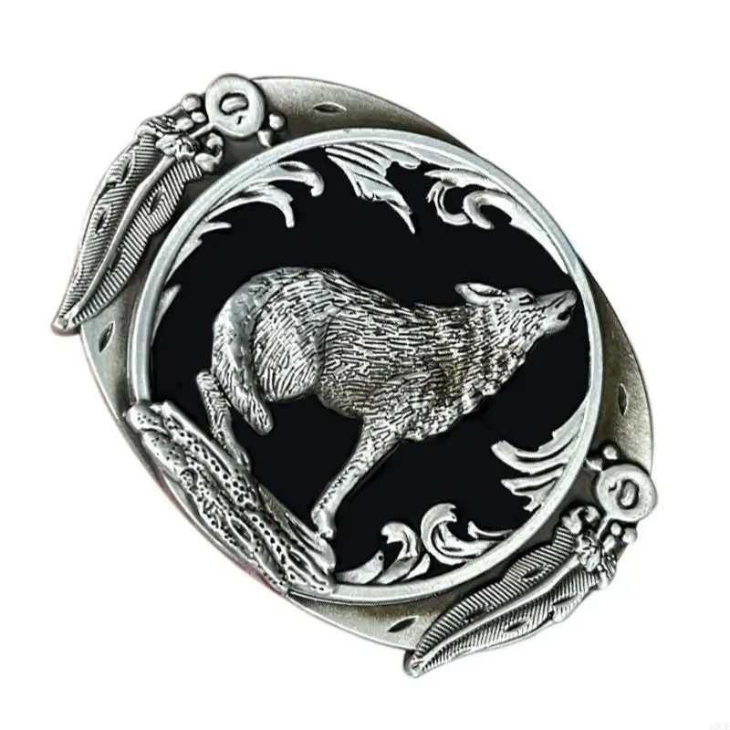 Punk Belt Buckle Replacement Retro Wolf Belt Buckle Metal Photo Props 