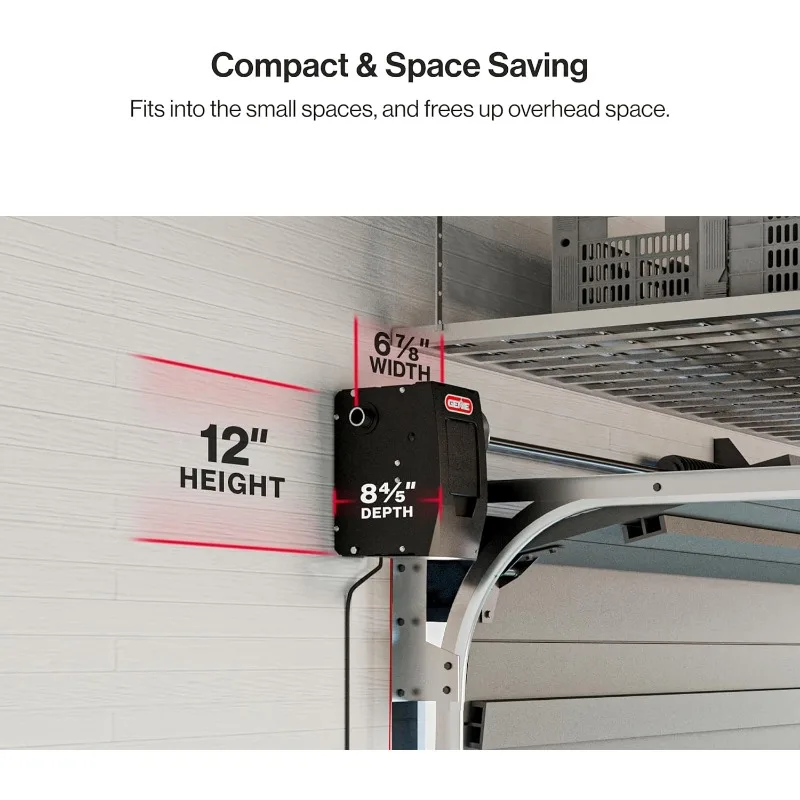 6072H-O Wandmontierter Garagentoröffner für Privathaushalte, Schwarz