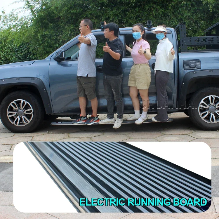 Electric pedal running board wildtrak electric side steps for jeep wrangler jk tacoma mercedes benz ml350