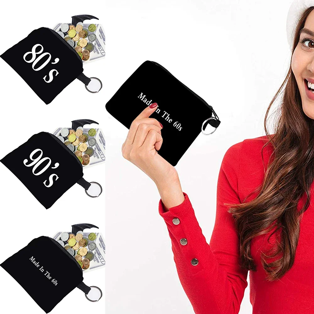 

Purse Wallet Women Years Pattern Series Small Coin Pouch Fashion Organizer Case Portable Coin Key Organizer Card Holder