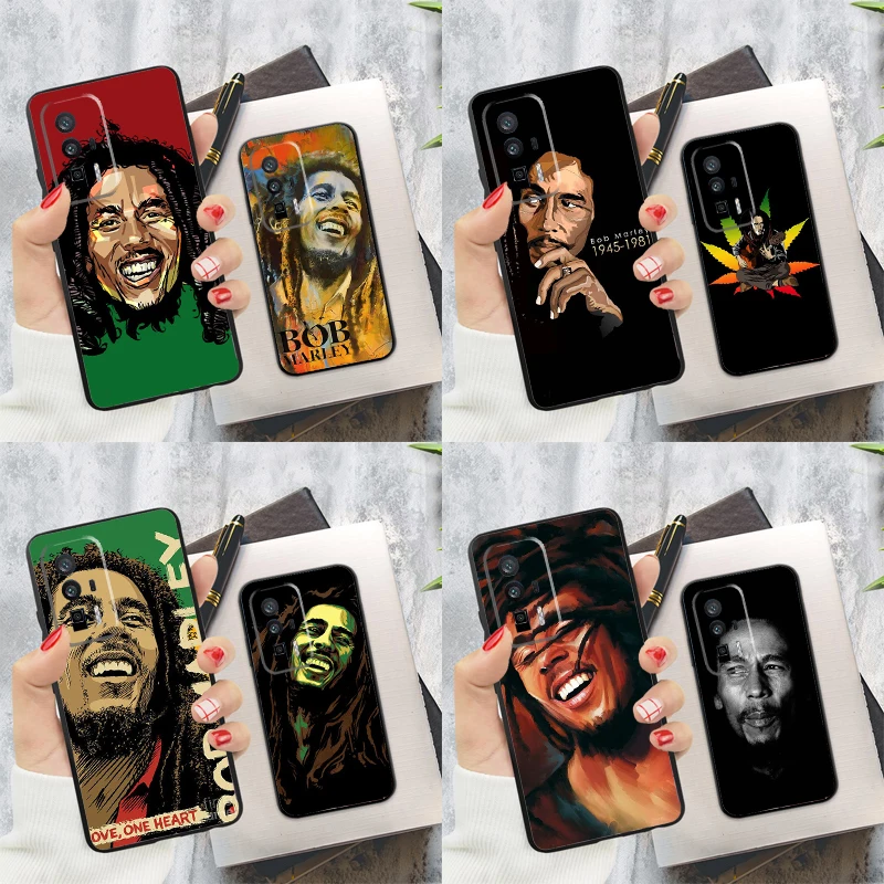 Bob Marley Case For Xiaomi 13T 14T Pro 12T 11T 13 14 Ultra POCO X6 Pro M6 X3 X5 M5s F3 F5 F6 Cover