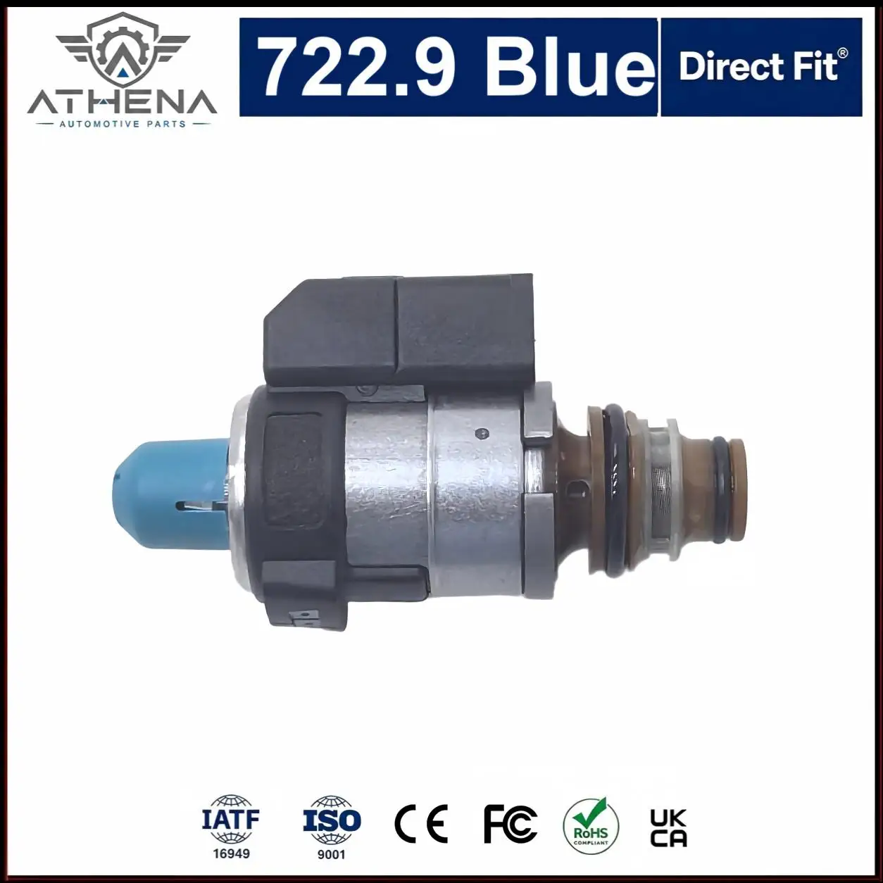 A2202771098 Blue Linear Solenoid Valve For Mercedes Benz 722.9 7G Tronic Transmission 2202770198 2202770898