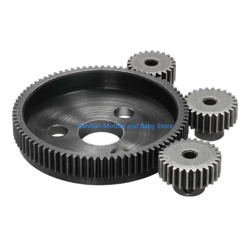 Kim loại 76T 83T 90T Gear Spur với bộ bánh răng 25T/27T