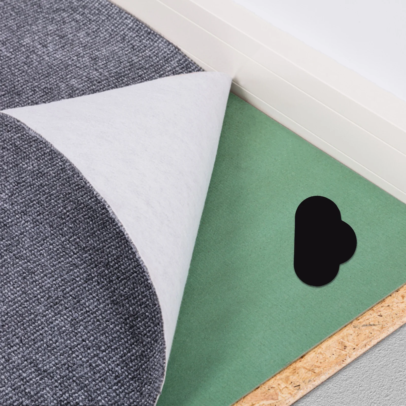 

16Pcs Rug Holder Stickers Heart Cloud Shaped Non Slip for Hardwood Tiles Area Rugs Carpet Pads Non Slip