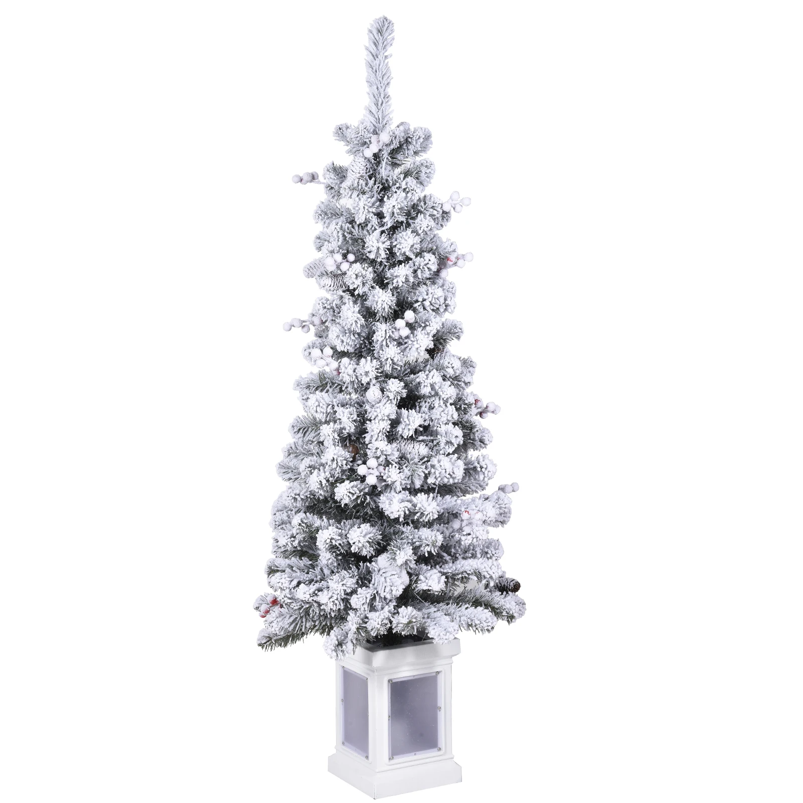 

Рождественская елка в горшках, реалистичная рождественская искусственная елка с подсветкой 4,5 фута, реалистичная искусственная елка в горшке с 8 режимами освещения, украшение