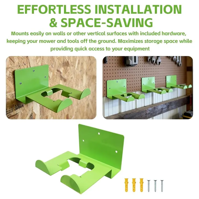 CYCLI-Wall Mount Organizer For Lawn Mower, Weed Eater & Trimmer