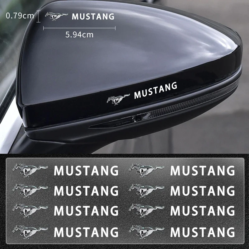 Car Side Rear Mirror Badge Stickers Window Door Air Outlet Body For Ford Mustang GT500 GT350 Cobra Shelby Focus mk2 mk3 Fiesta