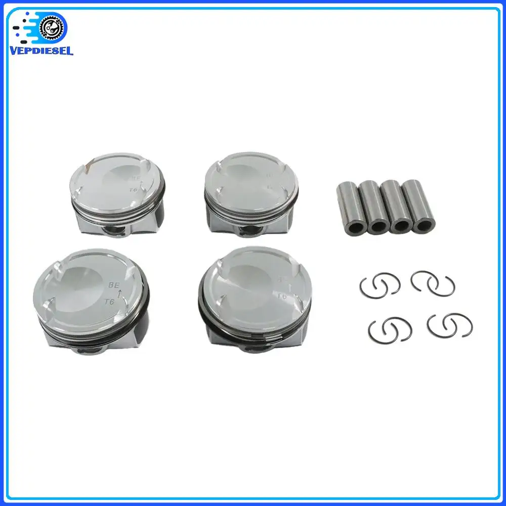 4pcs G4FJ Engine Pistons Rings Set 23410-2BCA0 77mm For 2011-2019 Hyundai Kia G4FJ 1.6T Auto Parts