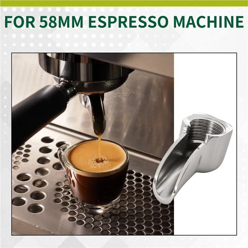 A98E-2 piezas de boquilla de portafiltro individual, boquilla de portafiltro para máquina de café, boquilla desviadora de drenaje, para máquina de café expreso de 58 mm