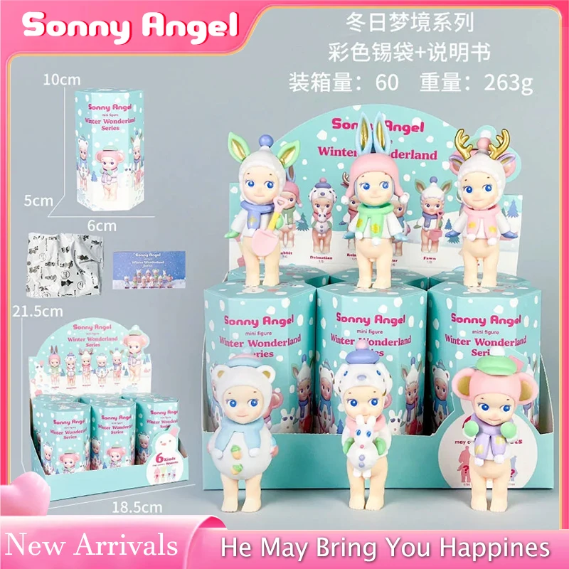 

New Hot Angel Blind Box Winter Wonderland Series Mini Anime Figures Ornaments Surprise Box Dolls Children Christmas Gift